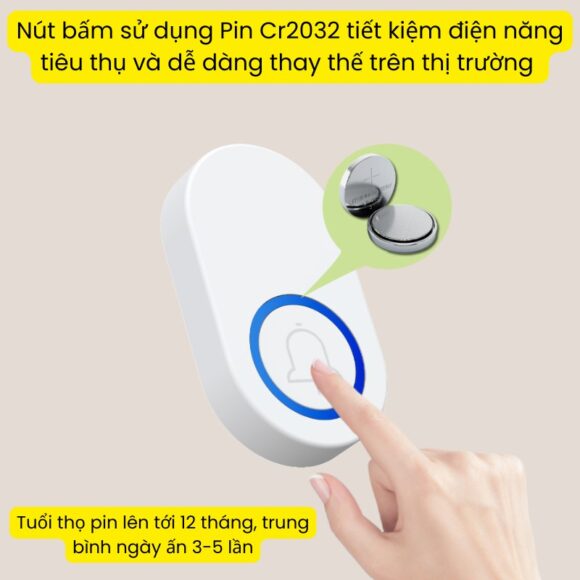 Chuông Không Dây Loa Chuông Dùng Pin, Hỗ Trợ Cổng Nguồn Usb Qx01