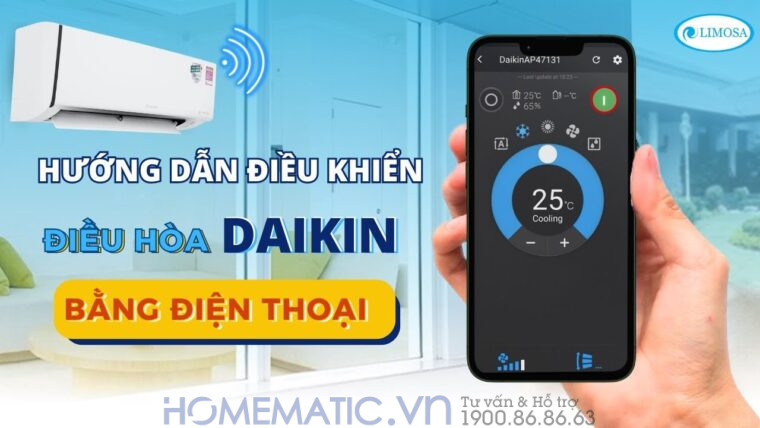 Điều Khiển điều Hòa Bằng điện Thoại