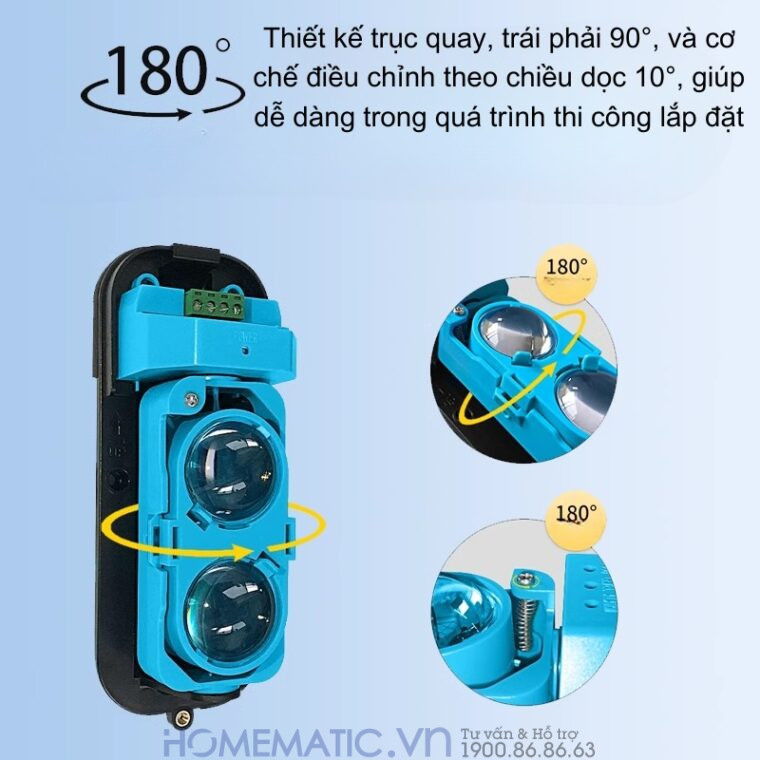 Bộ Báo động Hàng Rào Hồng Ngoại Không Dây Chống Trộm Eskit-abt