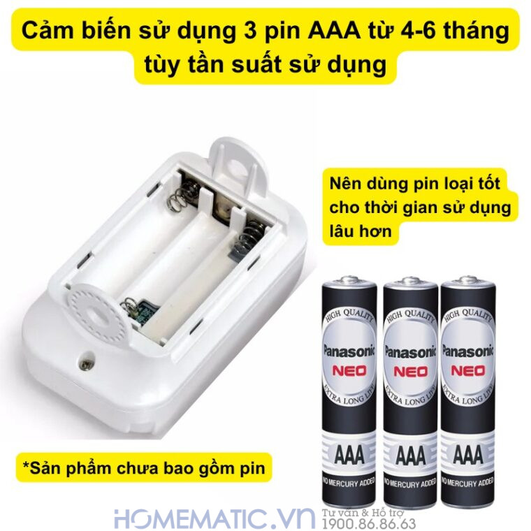 Chuông Báo Khách Cho Cửa Hàng Cảm ứng Hồng Ngoại Phát Nhạc Mp3 Mspir01(3) cảm biến sử dụng 3 pin AAA