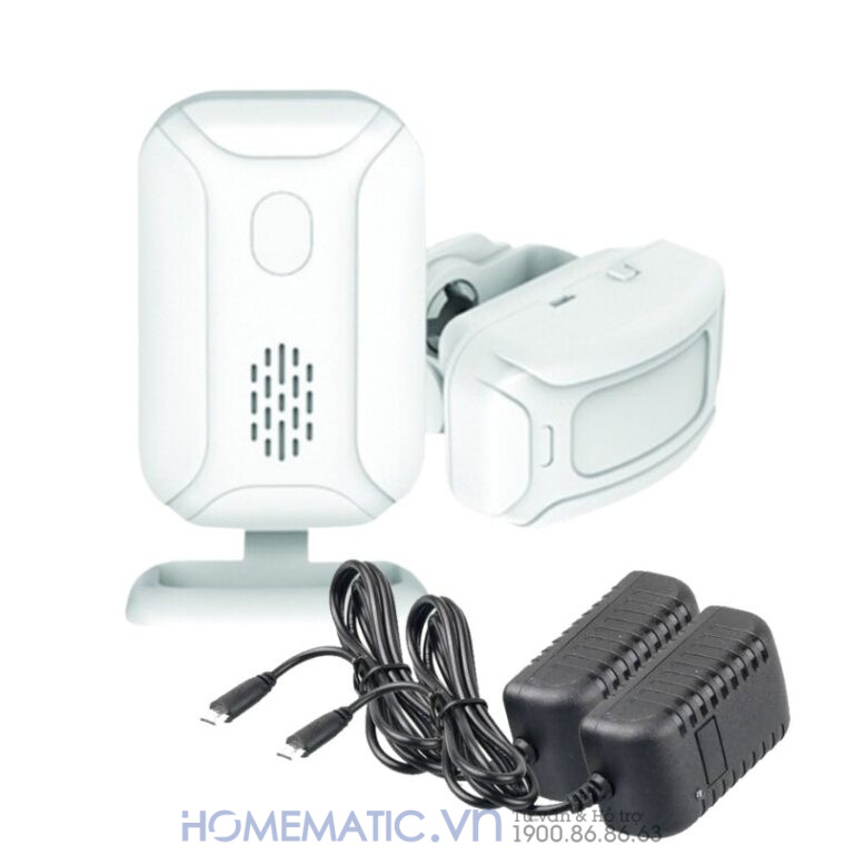 Chuông Báo Khách Cho Cửa Hàng Cảm ứng Hồng Ngoại Phát Nhạc Mp3 Mspir01(3) 1 cảm biến 1 loa chuông gồm nguồn