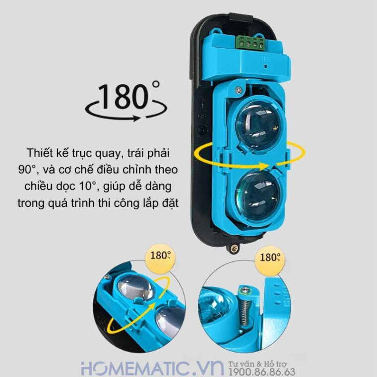 Chuông Báo Khách Cho Cửa Hàng Hồng Ngoại 2 Tia Khoảng Cách Xa Mspir01(4)