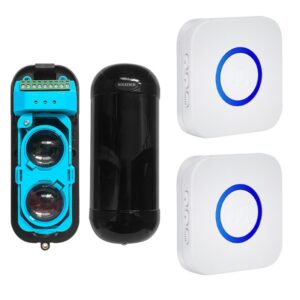 Chuông Báo Khách Cho Cửa Hàng Hồng Ngoại 2 Tia Khoảng Cách Xa Mspir01(4) bộ 1 cảm biến 2 loa