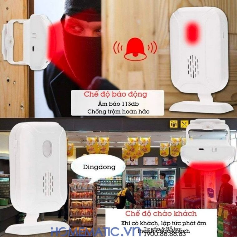 Chuông báo khách chống trộm Chuông báo khách chống trộm