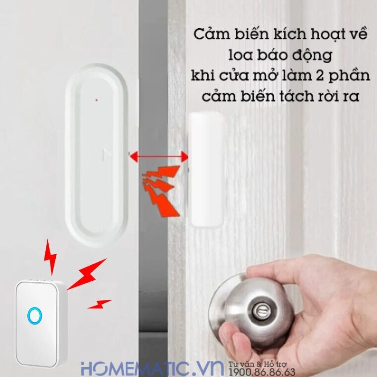 Chuông Chống Trộm Báo Trộm Mở Cửa Cacazi M28d(2)