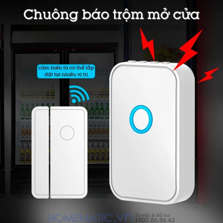 Chuông Chống Trộm Báo Trộm Mở Cửa Cacazi M28d(2) Chuông Chống Trộm Báo Trộm Mở Cửa Cacazi M28d(2)