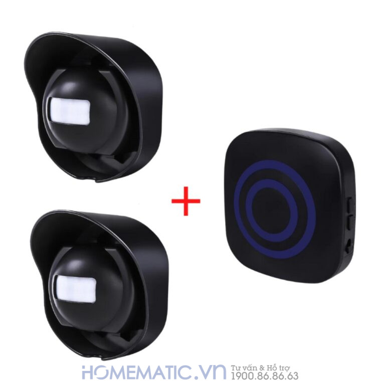 Chuông Chống Trộm Không Dây Chống Nước Ngoài Trời Homematic H453 2 cảm biến 1 loa chuông