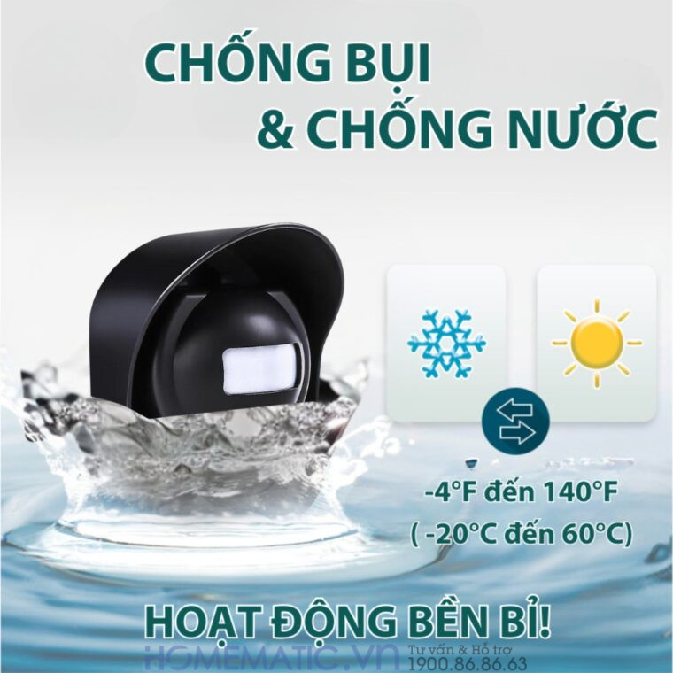 Chuông Chống Trộm Không Dây Chống Nước Ngoài Trời Homematic H453(2)