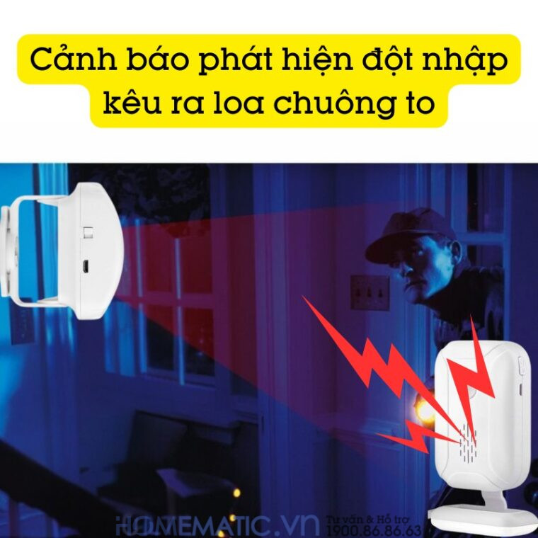 Chuông Chống Trộm Không Dây Thông Minh Cacazi Ks-sf20rv1