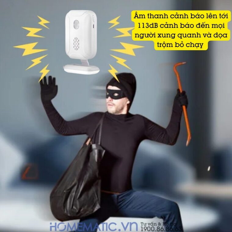 Chuông Chống Trộm Không Dây Thông Minh Cacazi Ks-sf20rv1