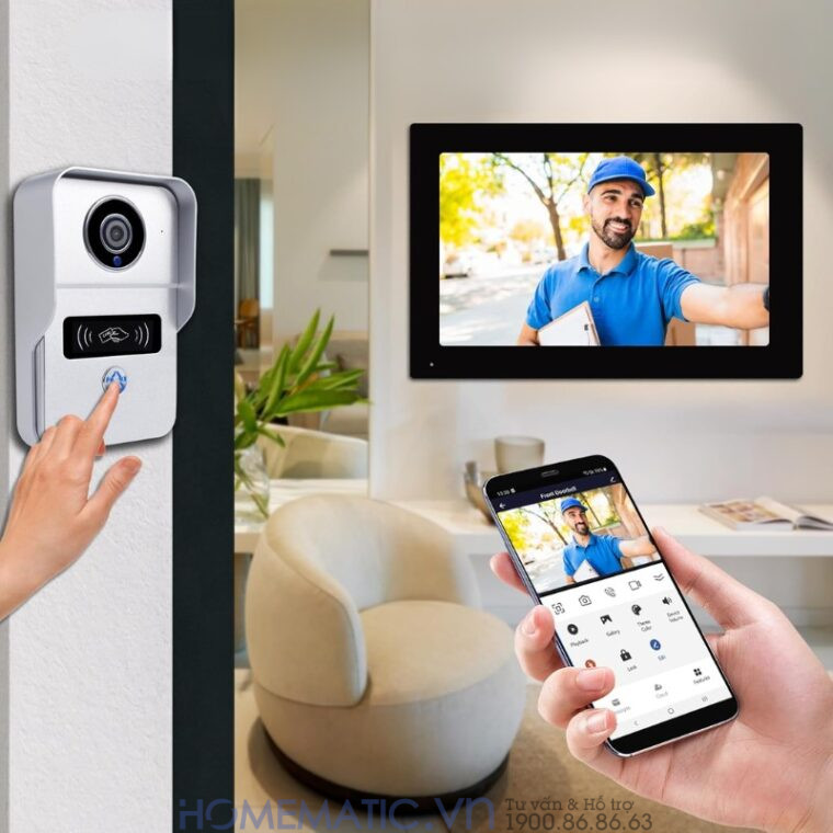 Chuông Cửa Có Hình Thông Minh Wifi Màn 10inch Smartlife Kw62101 Chuông Cửa Có Hình Thông Minh Wifi Màn 10inch Smartlife Kw62101