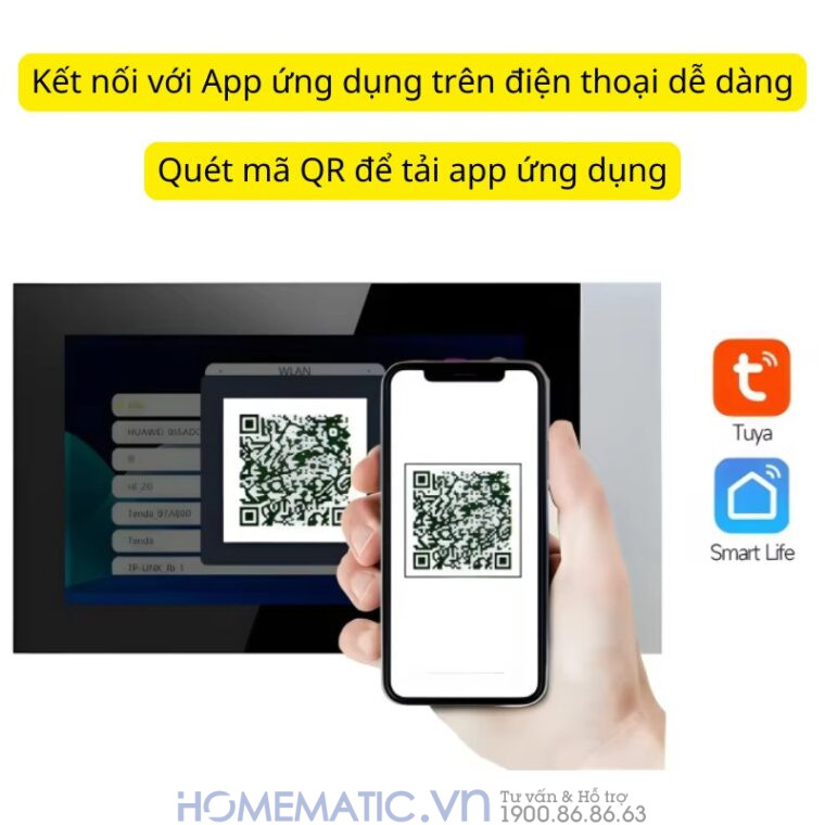 Chuông Cửa Có Hình Thông Minh Wifi Màn 10inch Smartlife Kw62101