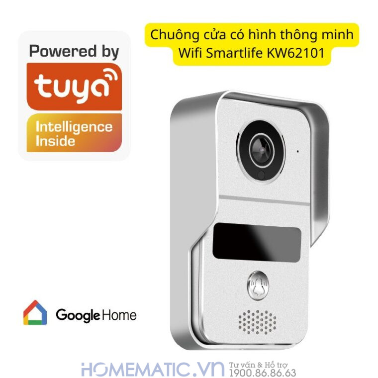 Chuông Cửa Có Hình Thông Minh Wifi Màn 10inch Smartlife Kw62101