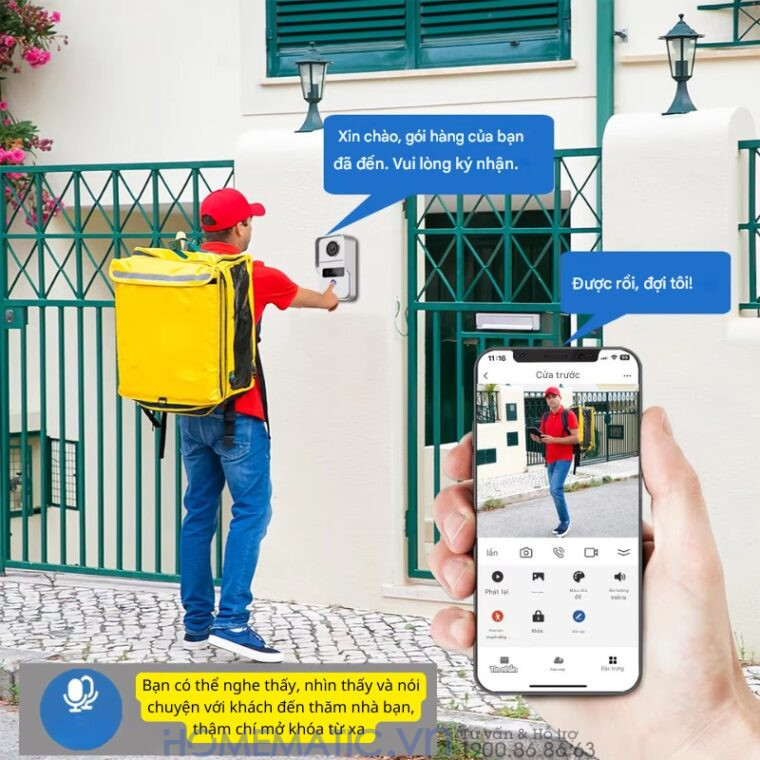 Chuông Cửa Có Hình Thông Minh Wifi Màn 10inch Smartlife Kw62101