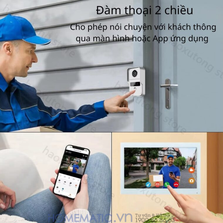 Chuông Cửa Màn Hình 7inch Thông Minh Wifi Smartlife Kw6271 Chuông Cửa Màn Hình 7inch Thông Minh Wifi Smartlife Kw6271