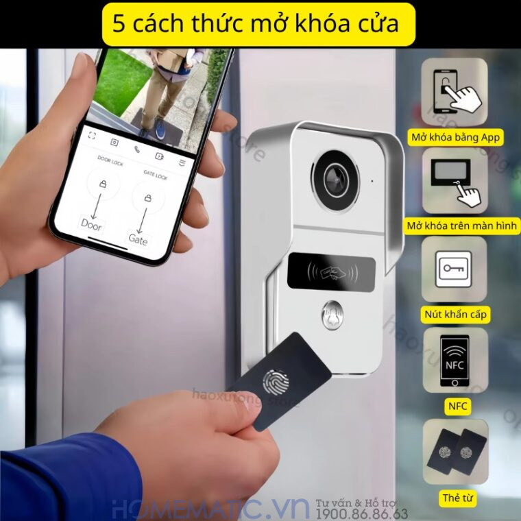 Chuông Cửa Màn Hình 7inch Thông Minh Wifi Smartlife Kw6271 Chuông Cửa Màn Hình 7inch Thông Minh Wifi Smartlife Kw6271