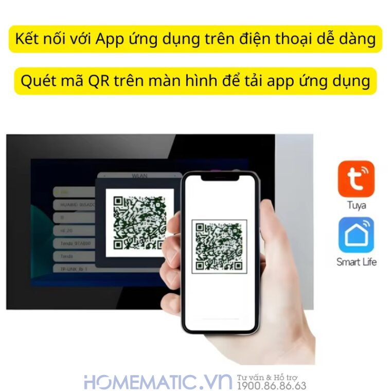 Chuông Cửa Màn Hình 7inch Thông Minh Wifi Smartlife Kw6271 cài đặt ứng dụng dễ dàng Chuông Cửa Màn Hình 7inch Thông Minh Wifi Smartlife Kw6271 cài đặt ứng dụng dễ dàng