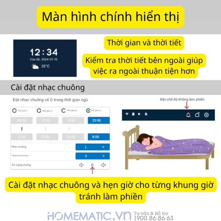 Chuông Cửa Màn Hình 7inch Thông Minh Wifi Smartlife Kw6271 màn hình hiển thị