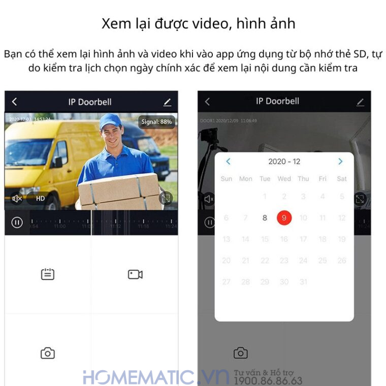Chuông Cửa Màn Hình 7inch Thông Minh Wifi Smartlife Kw6271
