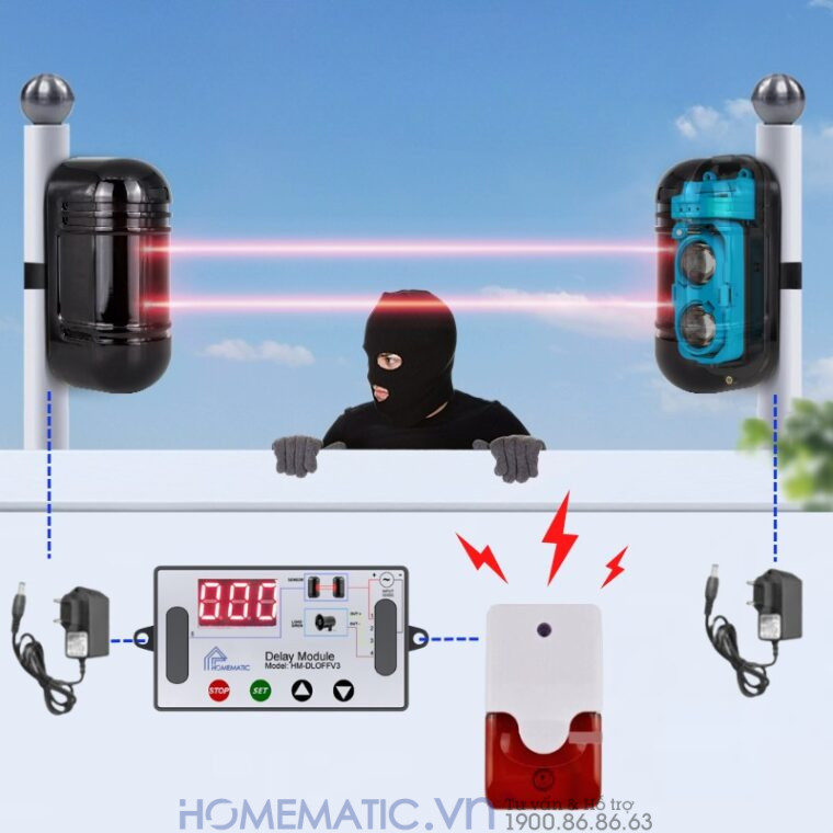 Hàng Rào Hồng Ngoại 2 Tia 100m Boleesch Abt-100v3