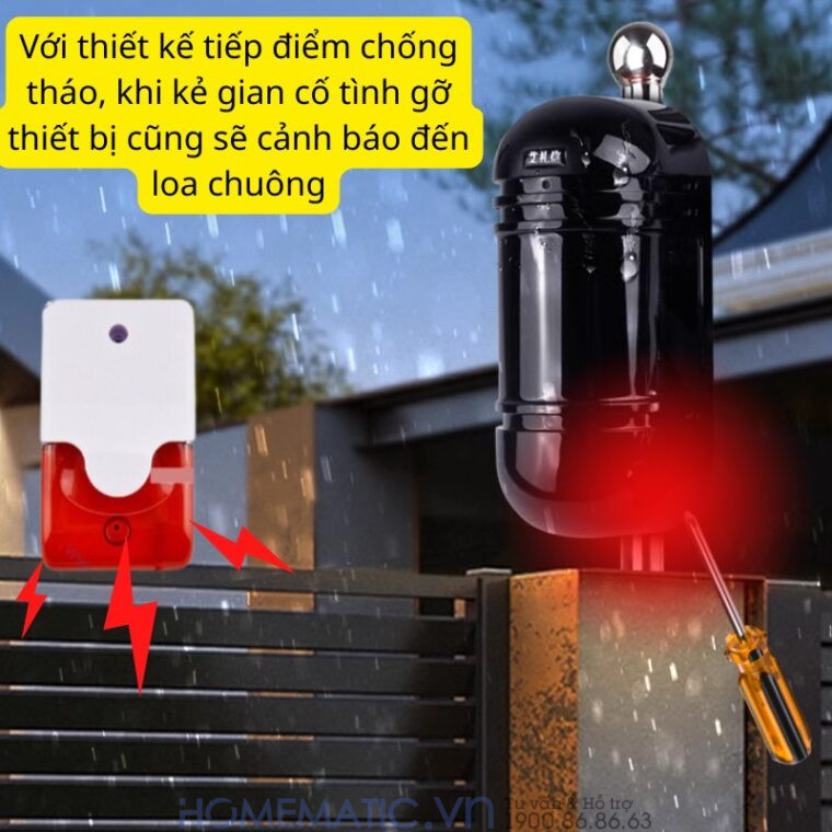 Hàng Rào Hồng Ngoại 2 Tia 100m Boleesch Abt-100v3