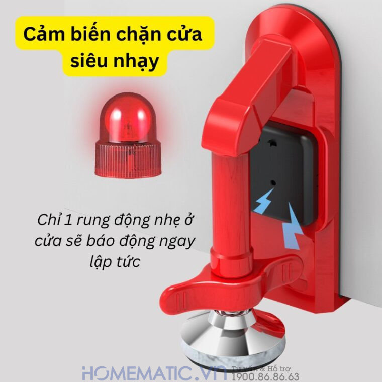 Khóa Chặn Cửa Chống Trộm Báo động Mở Cửa Doorstop-qhe