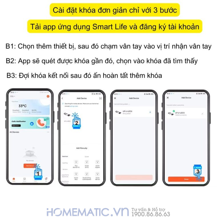 Khóa Cửa Kính Cường Lực Khóa Tay Nắm Cửa Mã Số Vân Tay Thẻ Từ Thông Minh Exsmith U9