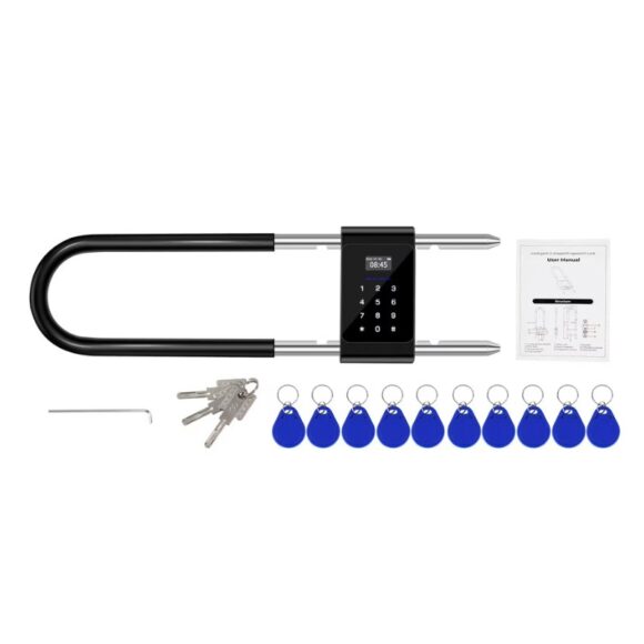 Khóa Cửa Kính Cường Lực Khóa Tay Nắm Cửa Mã Số Vân Tay Thẻ Từ Thông Minh Exsmith U9