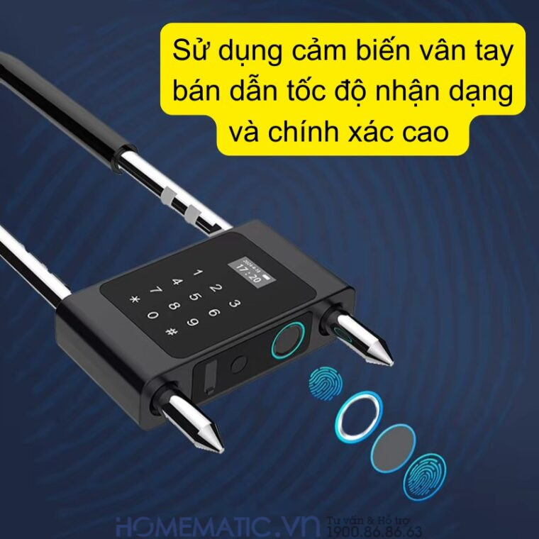 Khóa Cửa Kính Cường Lực Khóa Tay Nắm Cửa Mã Số Vân Tay Thẻ Từ Thông Minh Exsmith U9