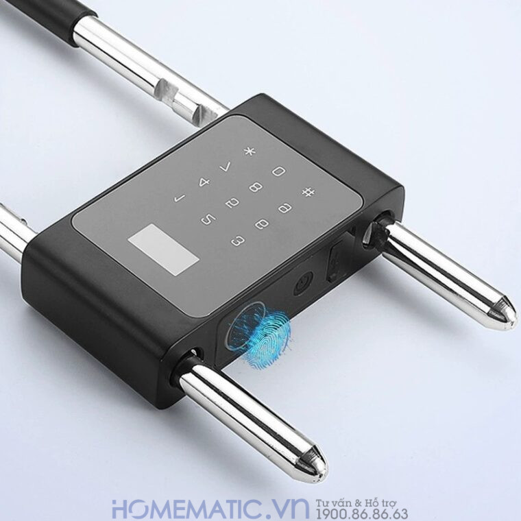 Khóa Cửa Kính Cường Lực Khóa Tay Nắm Cửa Mã Số Vân Tay Thẻ Từ Thông Minh Exsmith U9