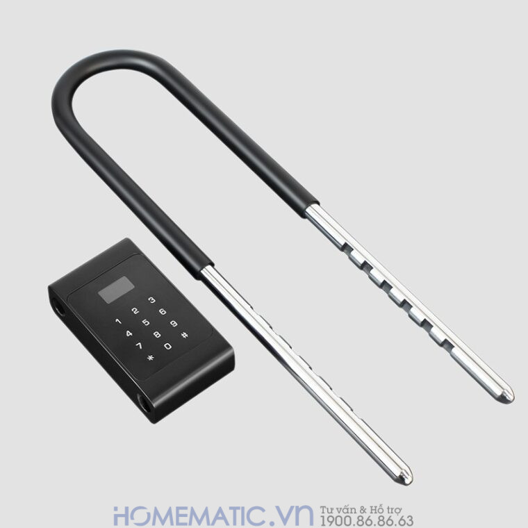 Khóa Cửa Kính Cường Lực Khóa Tay Nắm Cửa Mã Số Vân Tay Thẻ Từ Thông Minh Exsmith U9