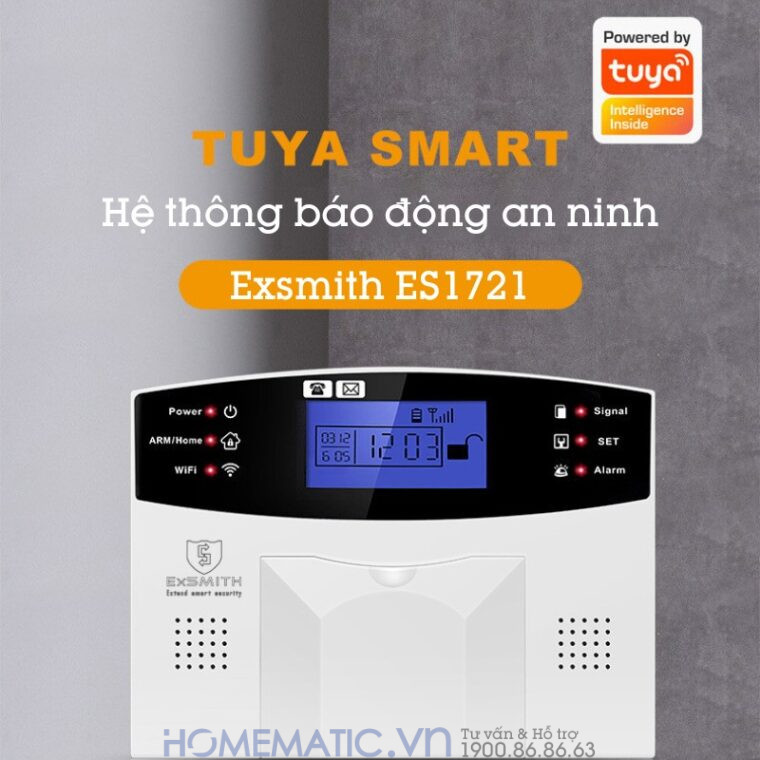 Bộ Thiết Bị Chống Trộm Báo Qua điện Thoại Dùng Sim 4g +wifi Exsmith Es1721