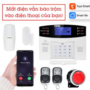 Bộ Thiết Bị Chống Trộm Báo Qua điện Thoại Dùng Sim 4g +wifi Exsmith Es1721