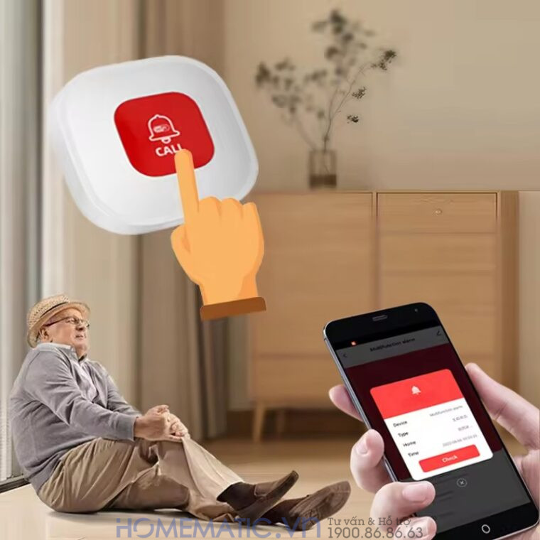 Chuông Báo Cho Người Già báo về điện thoại Chuông Báo Cho Người Già báo về điện thoại