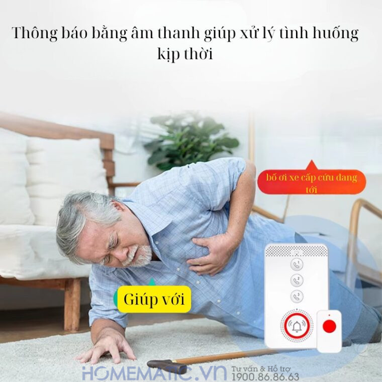 Chuông Báo Cho Người Già thông báo bằng âm thanh Chuông Báo Cho Người Già thông báo bằng âm thanh