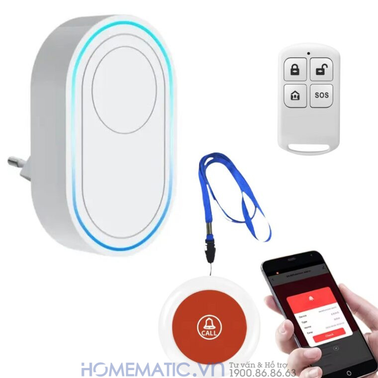 Chuông Báo động Cho Người Già Không Dây Wifi Td12s