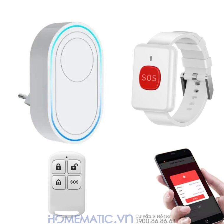 Chuông Báo động Cho Người Già Không Dây Wifi Td12s