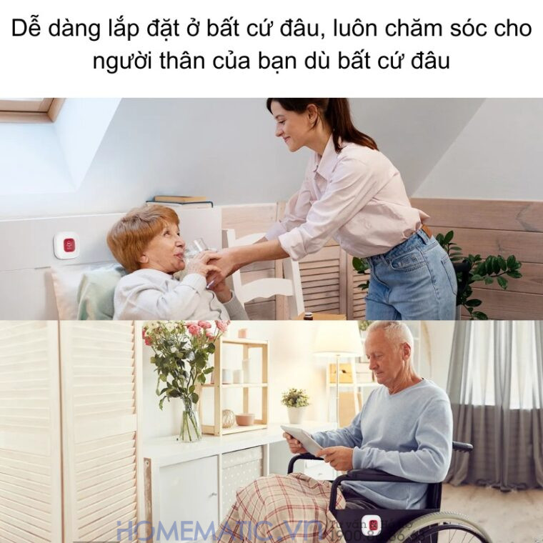 Chuông Báo động Cho Người Già Không Dây Wifi Td12s