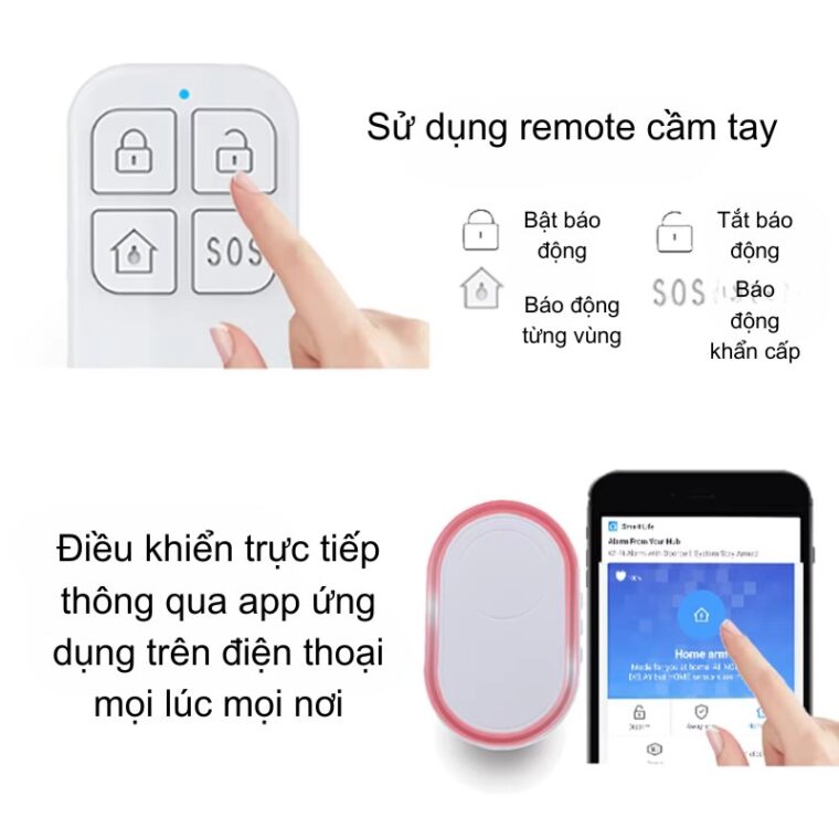 Chuông Báo động Cho Người Già Không Dây Wifi Td12s
