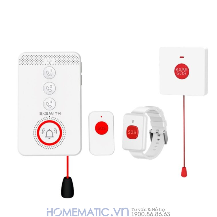 Chuông Báo Khẩn Cấp Cho Người Già Sử Dụng Sim 4g Pb4gsos Báo Về điện Thoại