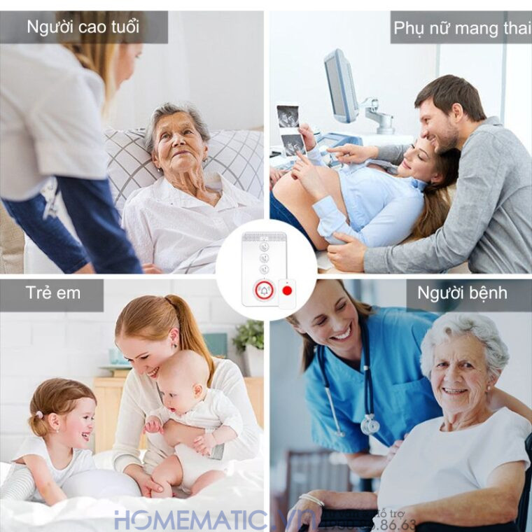 Chuông Báo Khẩn Cấp Cho Người Già Sử Dụng Sim 4g Pb4gsos Báo Về điện Thoại