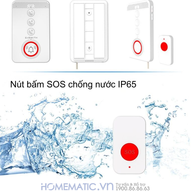 Chuông Báo Khẩn Cấp Cho Người Già Sử Dụng Sim 4g Pb4gsos Báo Về điện Thoại