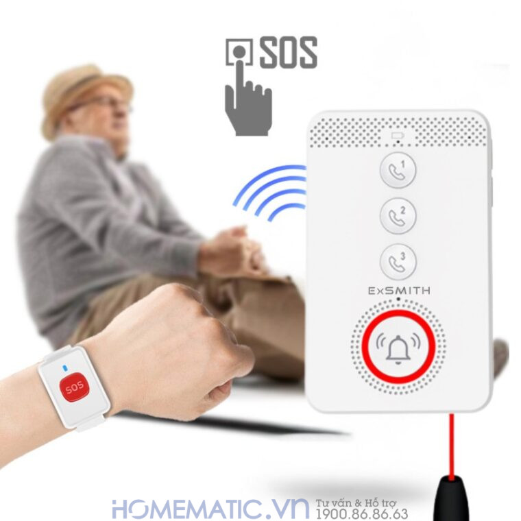 Chuông Báo Khẩn Cấp Cho Người Già Sử Dụng Sim 4g Pb4gsos Báo Về điện Thoại