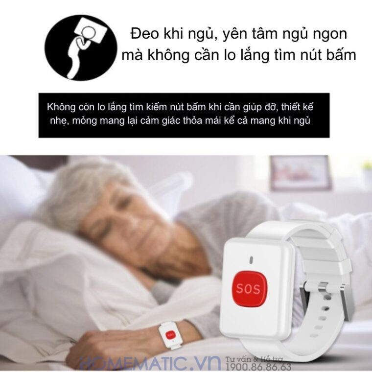 Chuông Báo Khẩn Cấp Cho Người Già Sử Dụng Sim 4g Pb4gsos Báo Về điện Thoại