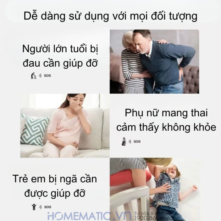 Chuông Báo Khẩn Cấp Cho Người Già Sử Dụng Sim 4g Pb4gsos Báo Về điện Thoại