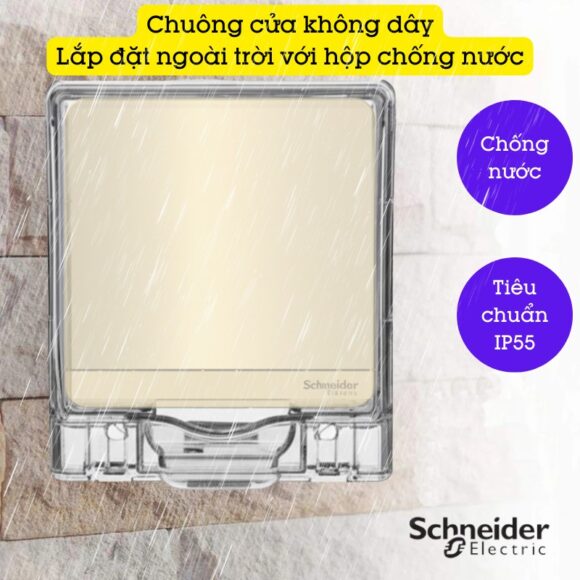 Chuông Cửa Có Dây Chính Hãng Schneider Electric Cao Cấp E8331wg Bản Wine Gold