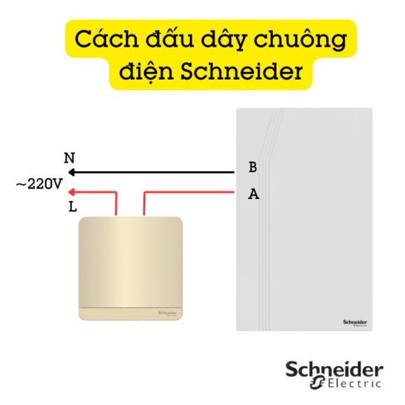 Chuông Cửa Có Dây Chính Hãng Schneider Electric Cao Cấp E8331wg Bản Wine Gold