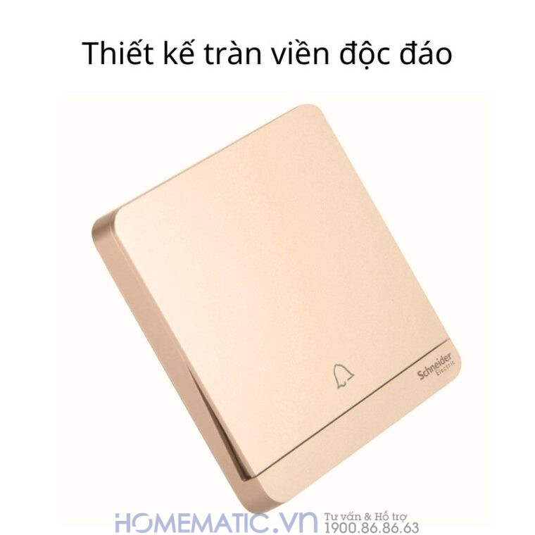 Chuông Cửa Có Dây Chính Hãng Schneider Electric Cao Cấp E8331wg Bản Wine Gold