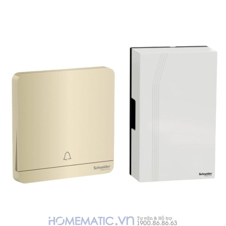 Chuông Cửa Có Dây Chính Hãng Schneider Electric Cao Cấp E8331wg Bản Wine Gold
