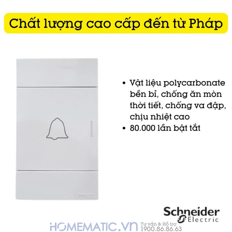 Chuông Cửa Có Dây Schneider Electric Cao Cấp M3t03 Chuông Cửa Có Dây Schneider Electric Cao Cấp M3t03